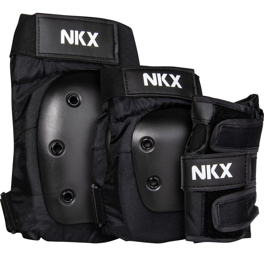 NKX 3-Delig Pro Beschermingsset - Kniebeschermers, Elleboogbeschermers en Polsbeschermers