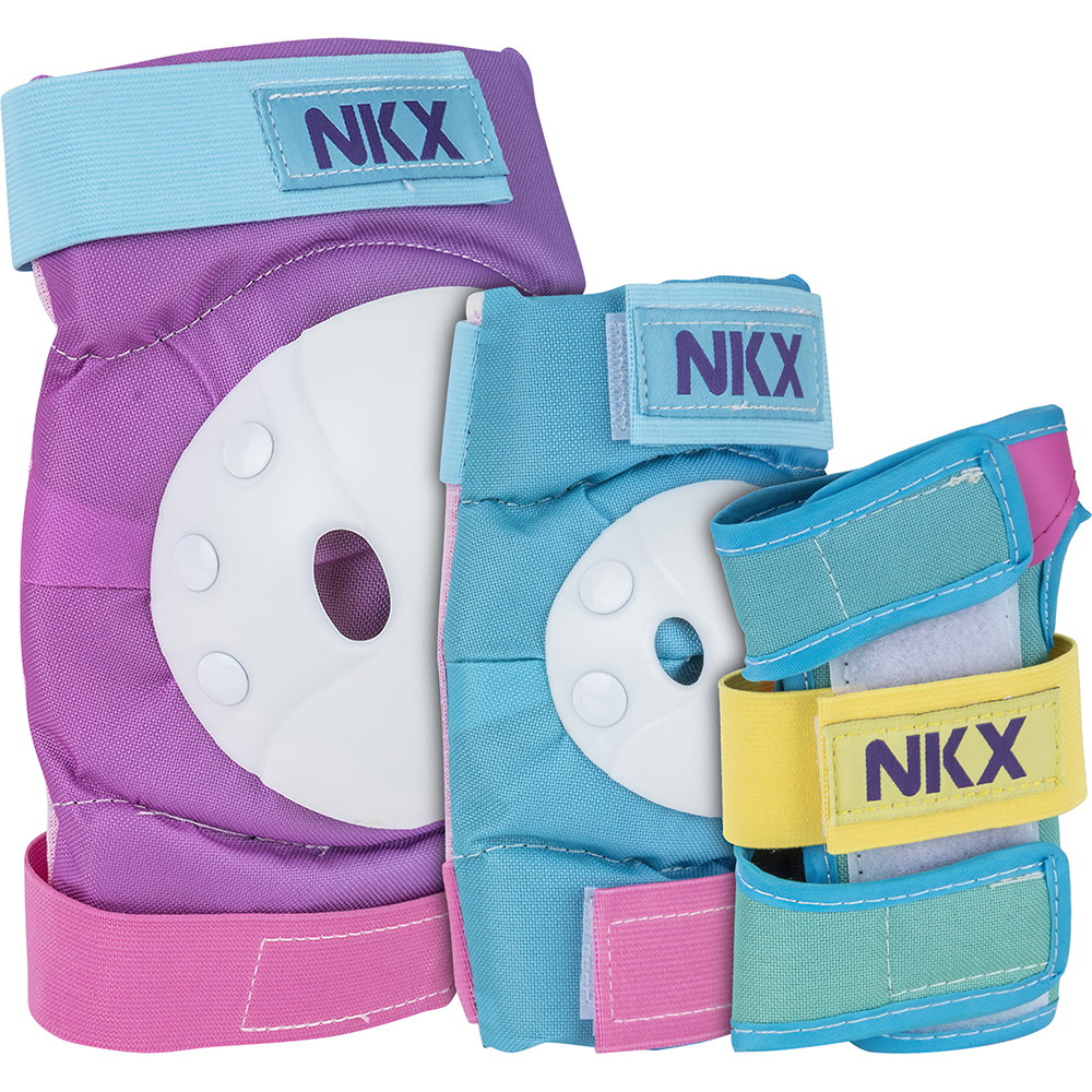 NKX 3-Delig Pro Kinderen Beschermingsset - Kniebeschermers, Elleboogbeschermers en Polsbeschermers