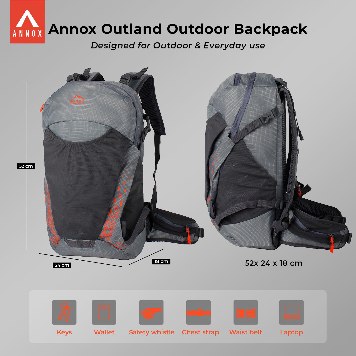 Annox Outland Outdoor Rugzak