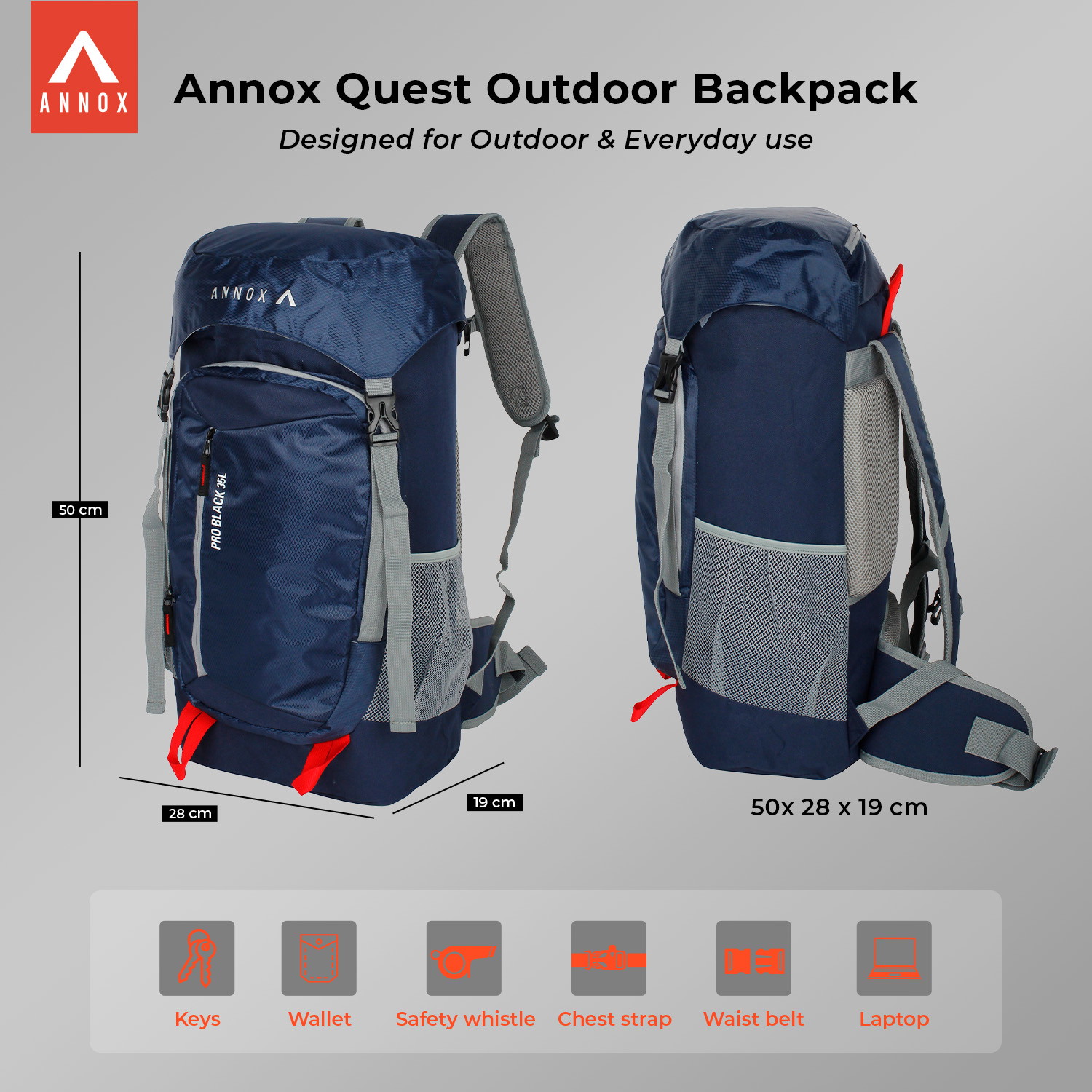 Annox Quest Outdoor Rugzak