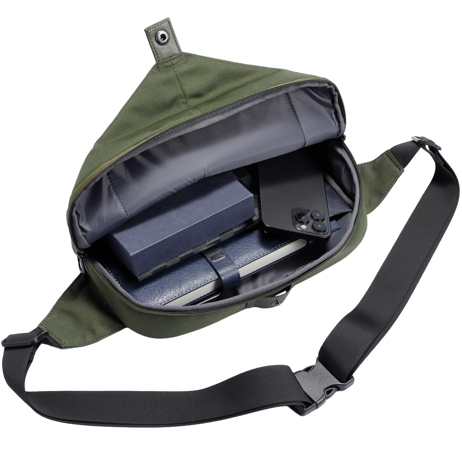 Annox Ecosmart Sling Bag – Waterafstotende tas van gerecycled materiaal voor step, skateboard en rolschaatsen