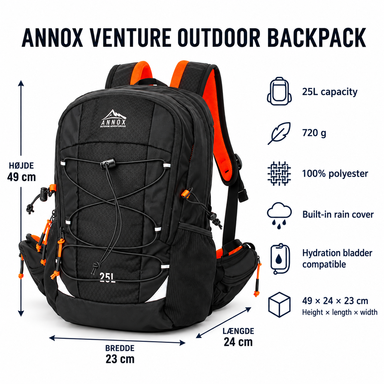 Annox Venture Outdoor Rugzak