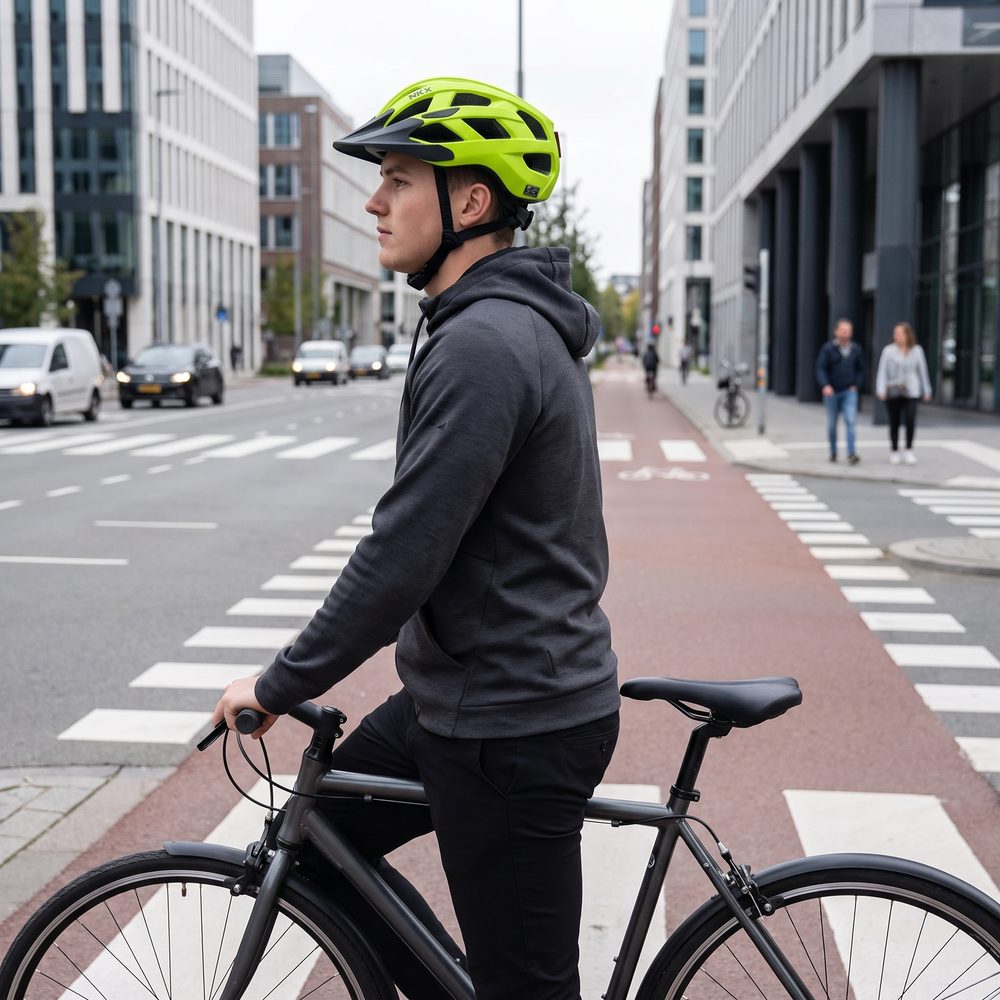 NKX City LED Fietshelm met ingebouwd licht