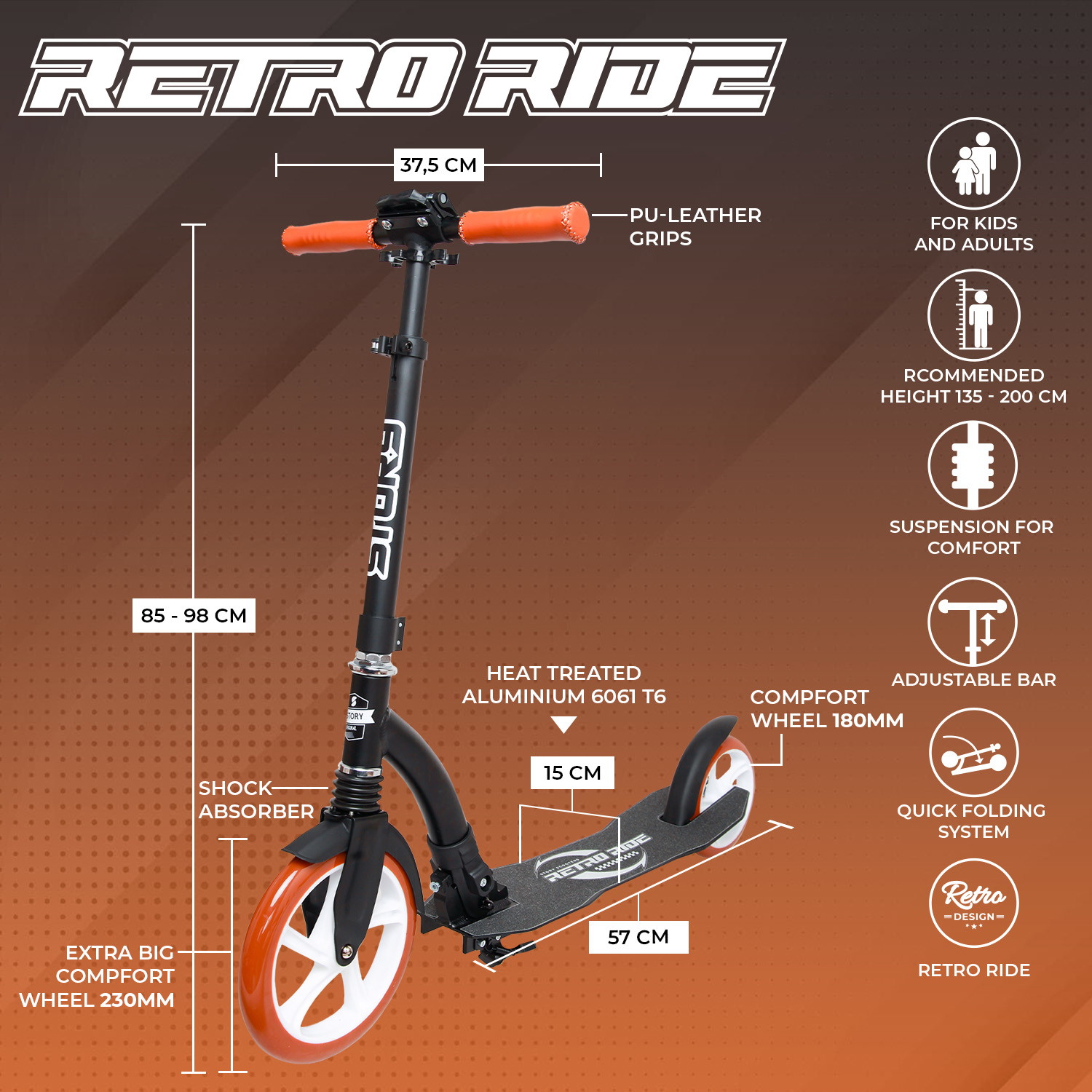 Story Retro Ride Opvouwbare step