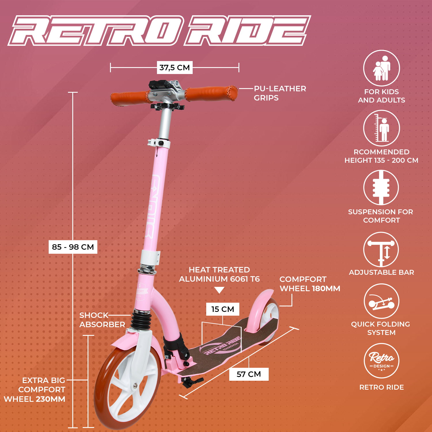 Story Retro Ride Opvouwbare step