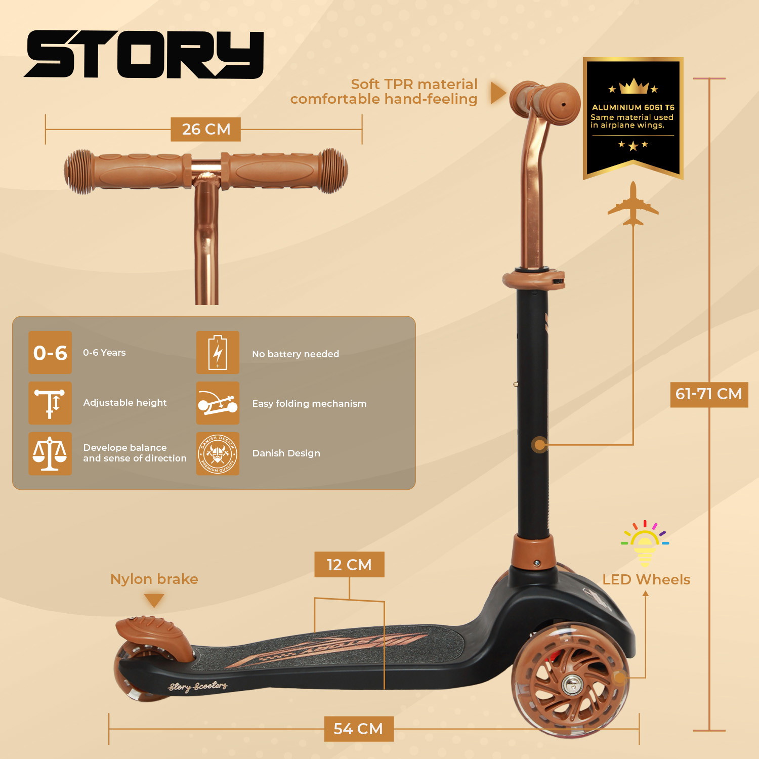 Story Mini LED 3-Wiel Step