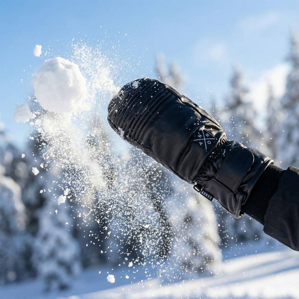 Annox Peak Leren Skihandschoenen