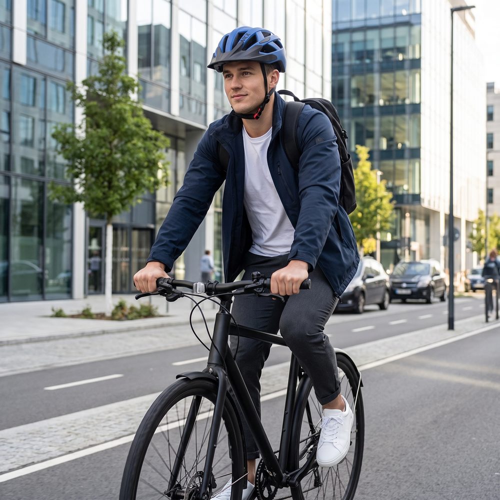 NKX City LED Fietshelm met ingebouwd licht