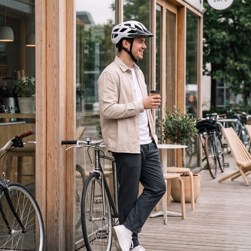 NKX City LED Fietshelm met ingebouwd licht