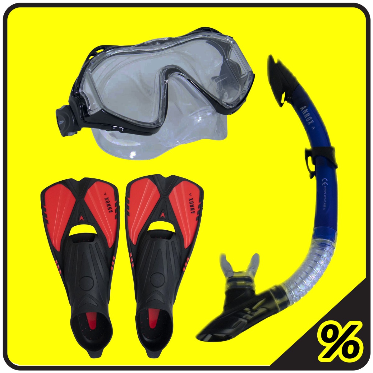 Annox Combo Snorkelset voor volwassenen (+15)