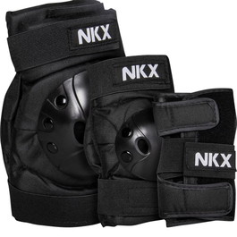 NKX 3-Delig Pro Kinderen Beschermingsset - Kniebeschermers, Elleboogbeschermers en Polsbeschermers