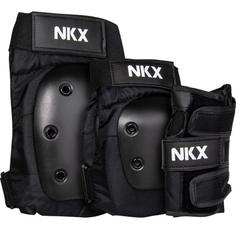 NKX 3-Delig Pro Beschermingsset - Kniebeschermers, Elleboogbeschermers en Polsbeschermers