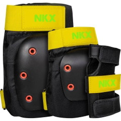 NKX 3-Delig Pro Beschermingsset - Kniebeschermers, Elleboogbeschermers en Polsbeschermers