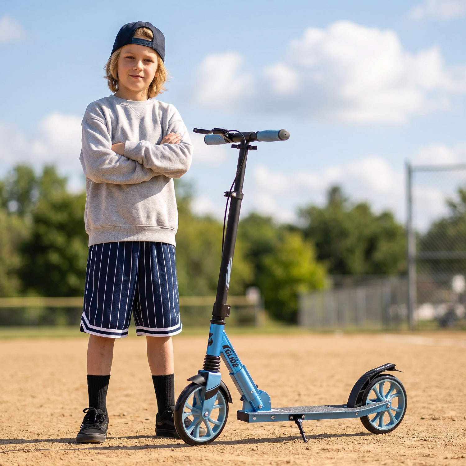 Story GlideX Elite Opvouwbare step – vering en handrem