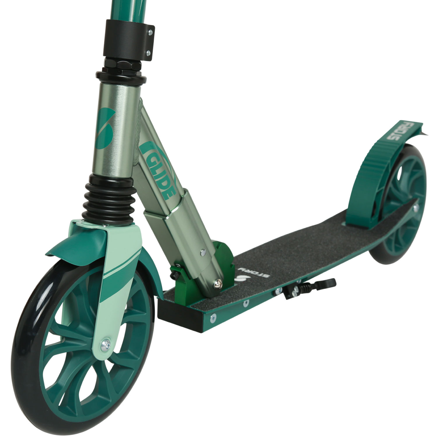 Story GlideX Elite Opvouwbare step – vering en handrem