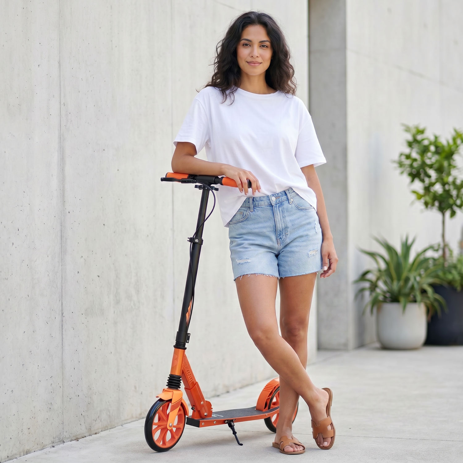 Story GlideX Elite Opvouwbare step – vering en handrem