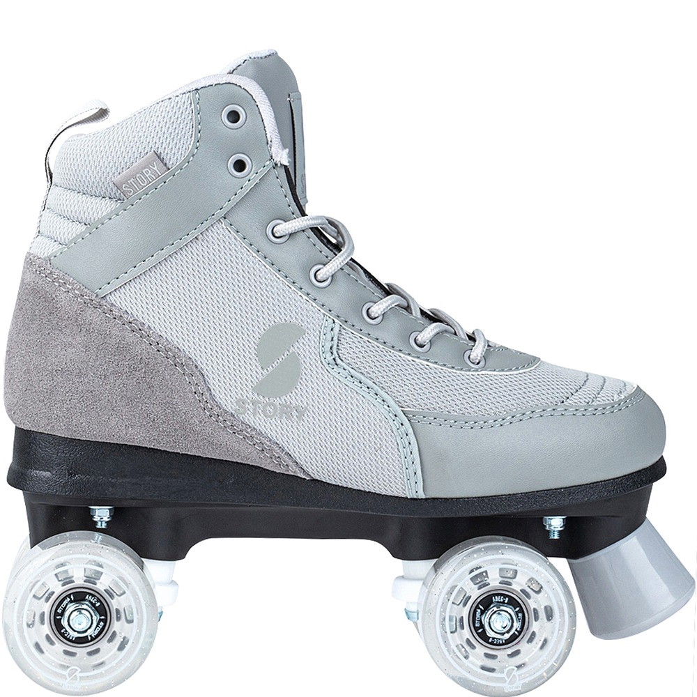 Rolschaatsen Canvas Quads Rolschaatsen Met LED-Verlichting, Unisex Dubbele Rij Rolschaats, Voor Dames Jeugd Beginner, Indoor Outdoor B,36