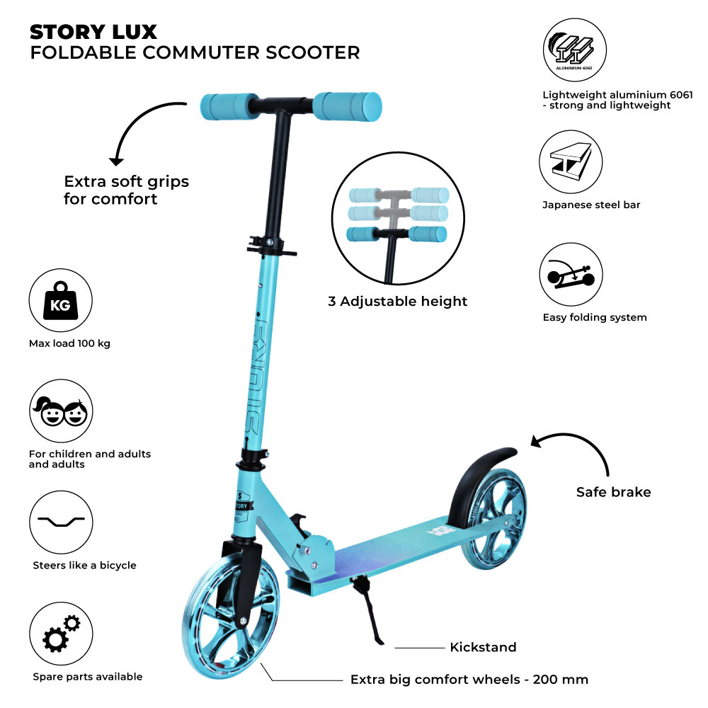 Denver SCO-85350 - 8'' Elektrische Step - E-Step Met Aluminium Frame E Scooter Step Voor Volwassenen En Kinderen Zwart Aanbieding