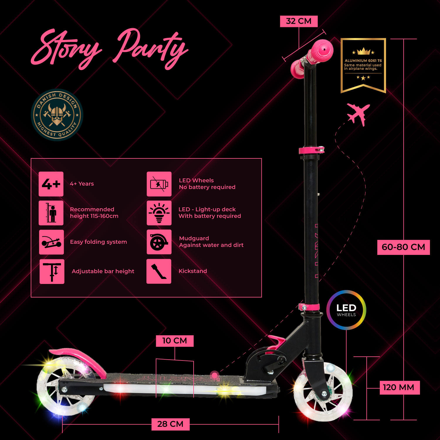 Story Party LED Verstelbare Kinderstep