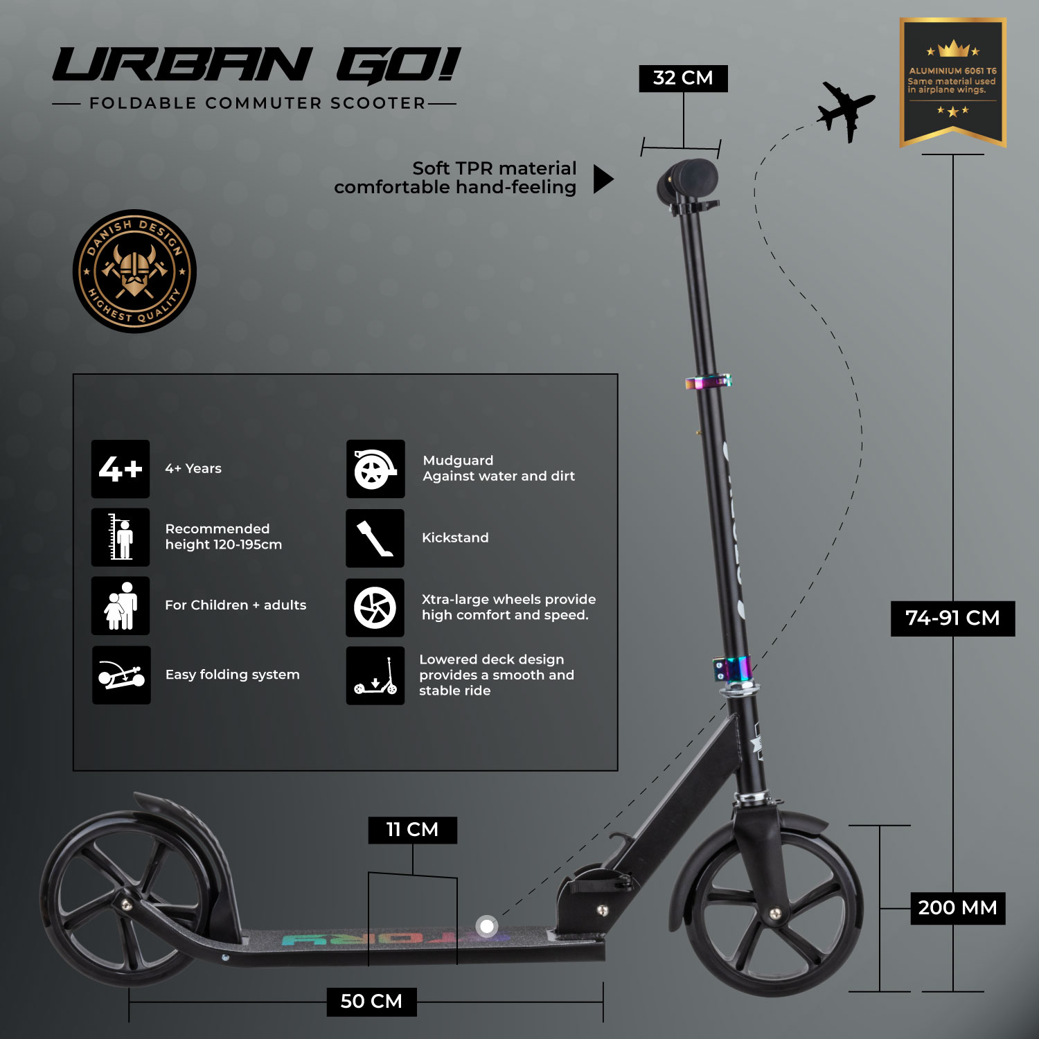 Story Urban GO! Opvouwbare step