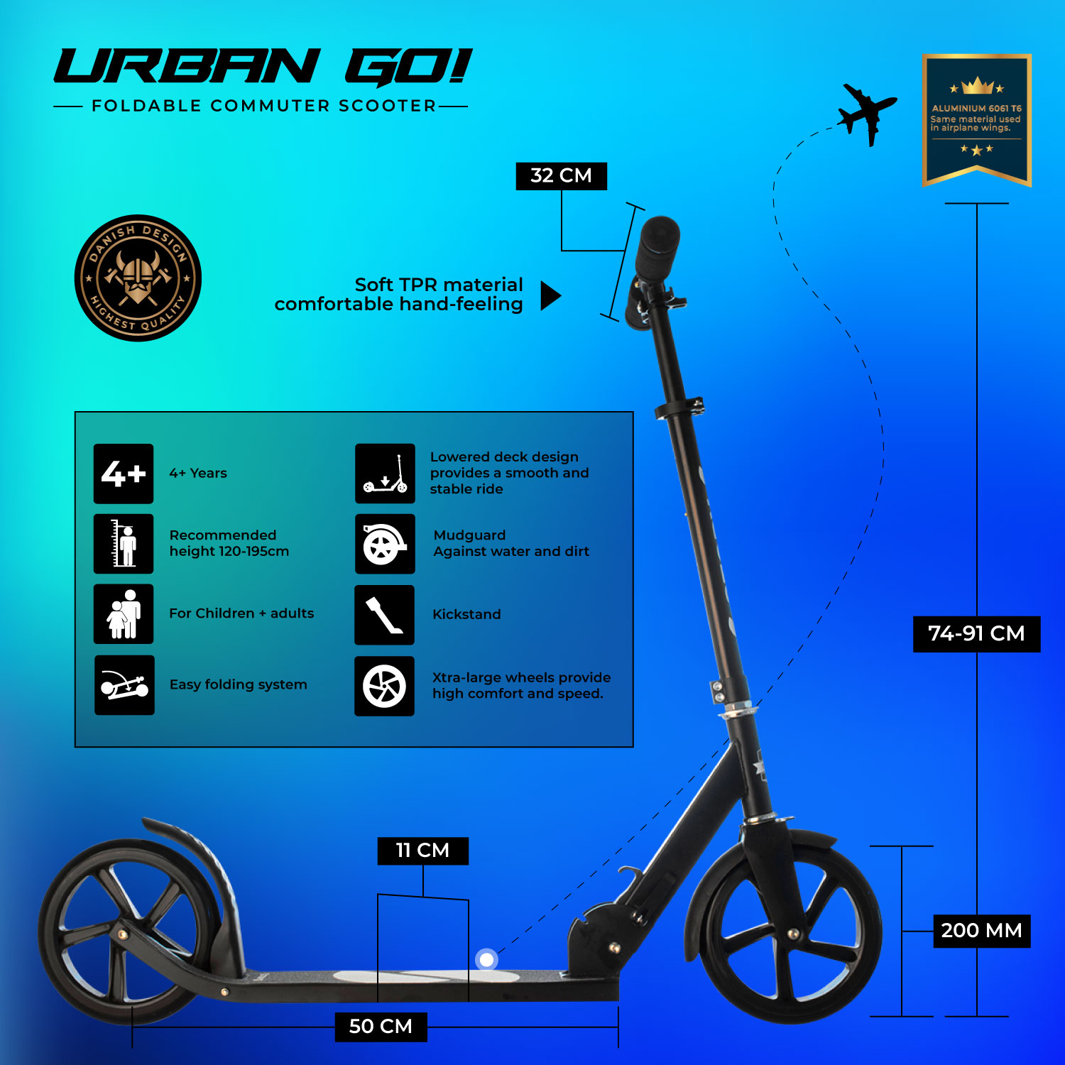 Story Urban GO! Opvouwbare step