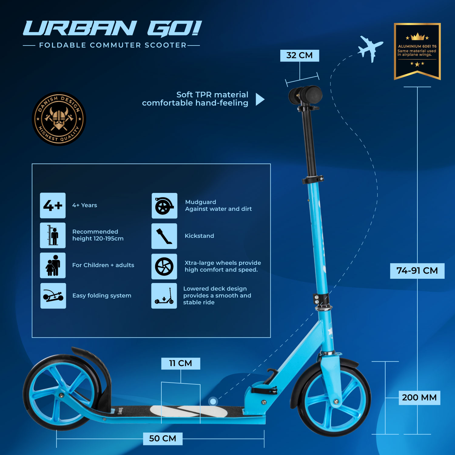 Story Urban GO! Opvouwbare step