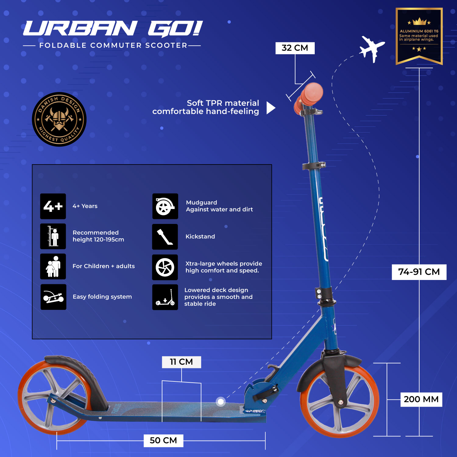 Story Urban GO! Opvouwbare step