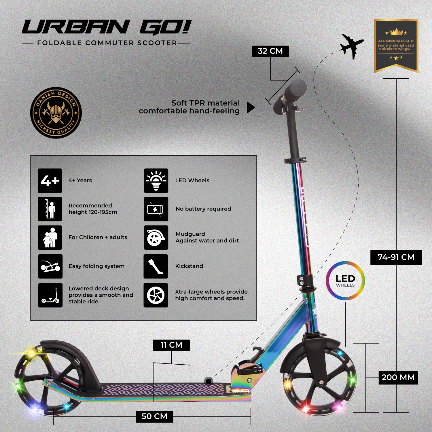 Story Urban GO! Opvouwbare step
