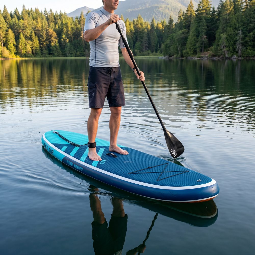 BOARDWORKS [Blue] 8’0” WAKE SUP フィン付き NKX Windsurf Opblaasbare SUP
