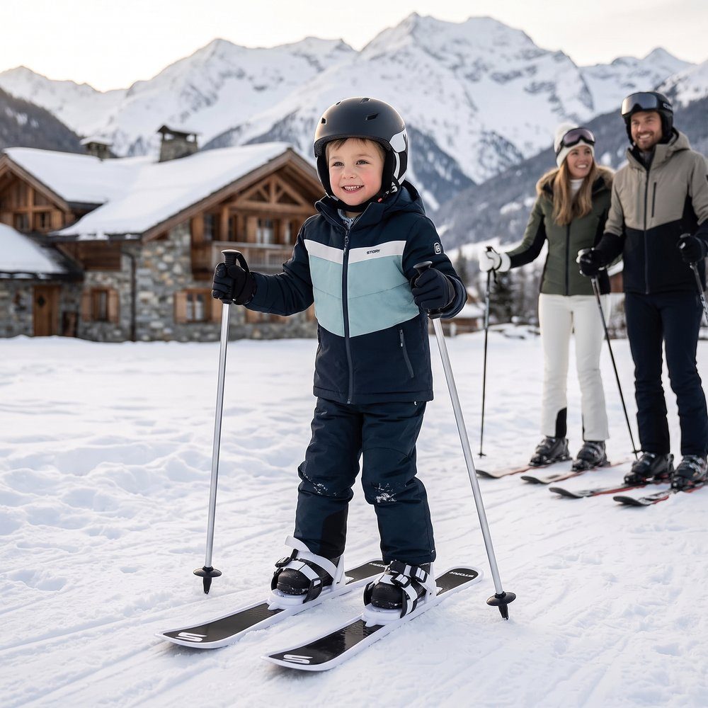 Story Skiset voor kinderen met skistokken