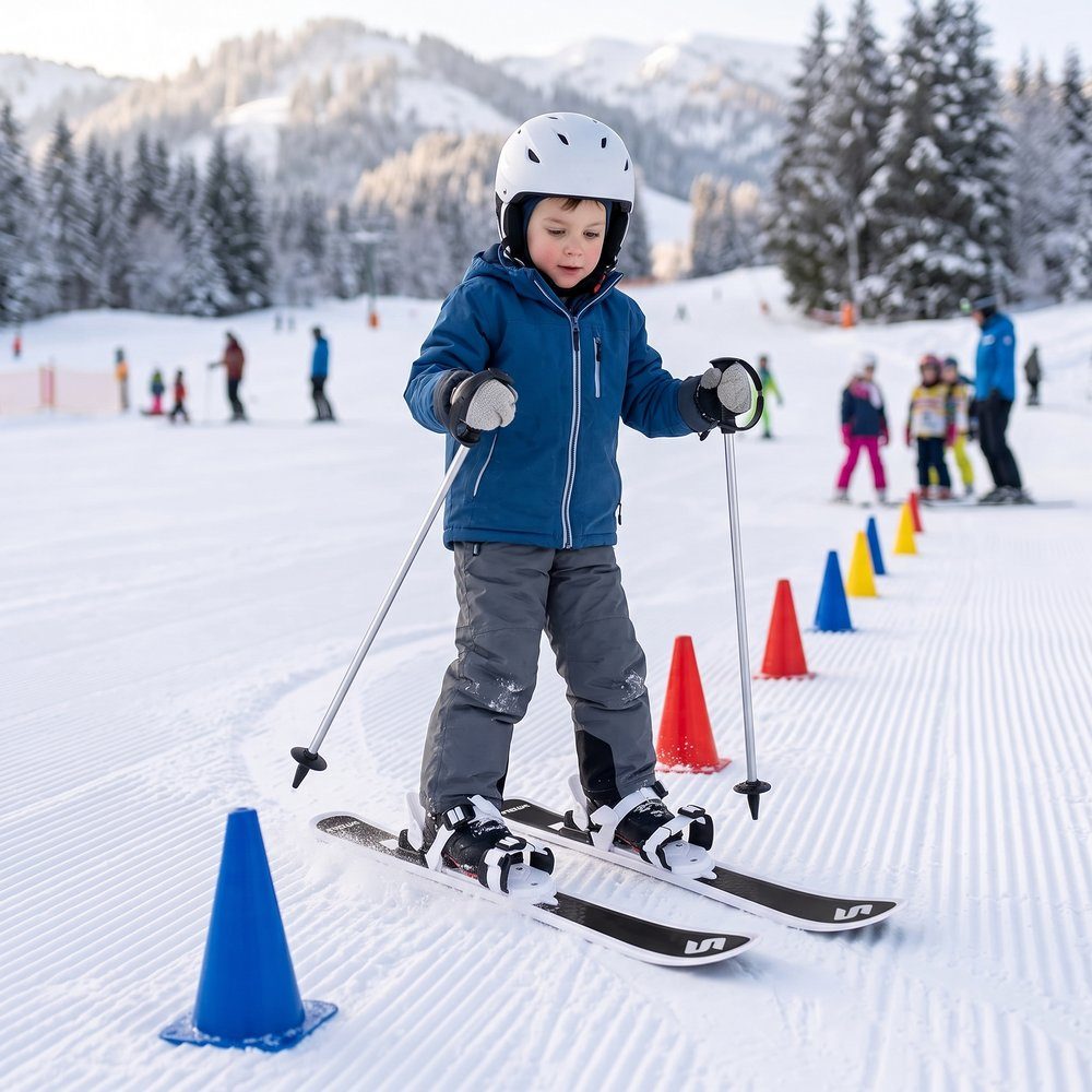 Story Skiset voor kinderen met skistokken