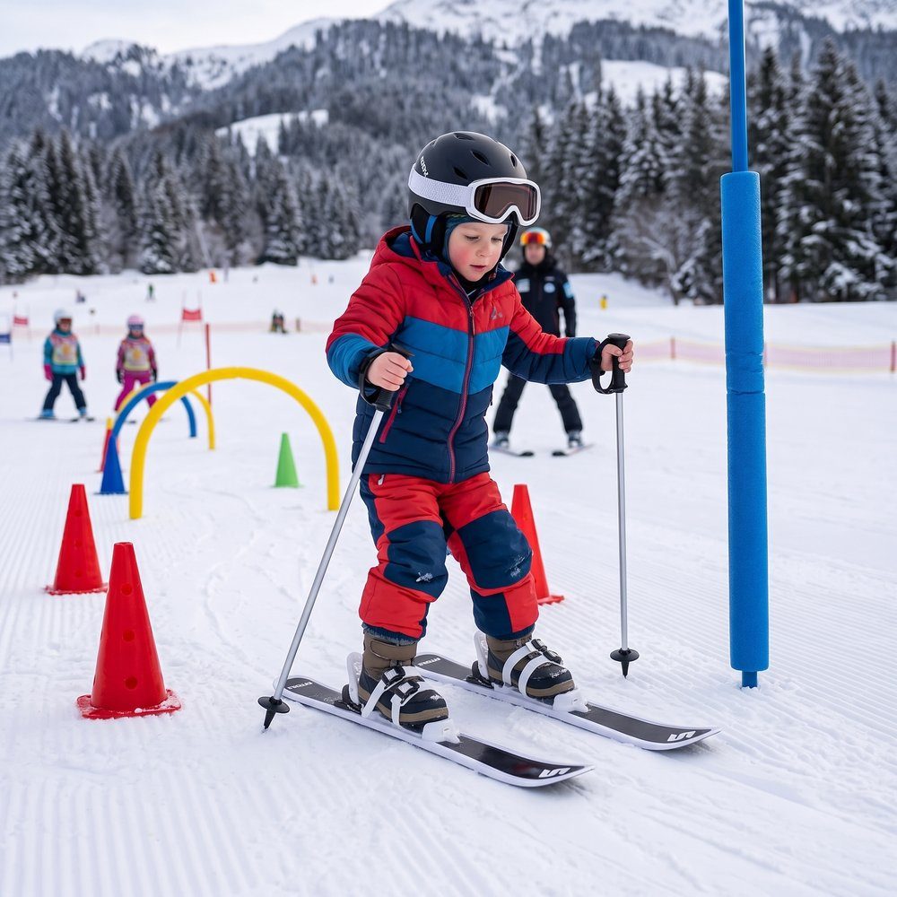 Story Skiset voor kinderen met skistokken