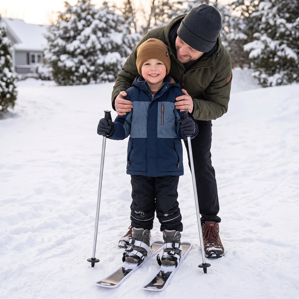 Story Skiset voor kinderen met skistokken