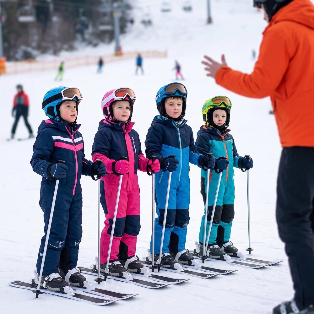 Story Skiset voor kinderen met skistokken