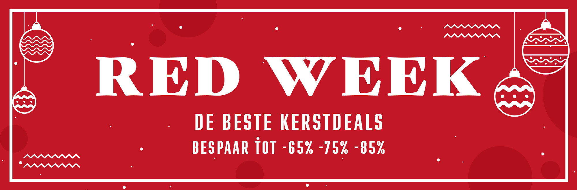 Red Week verkoopbanner